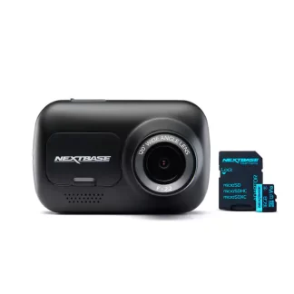 **NEW** Nextbase Caméra de tableau de bord Nextbase 122 avec carte SD 16 Go, câble de chargement, détection de mouvement, noir