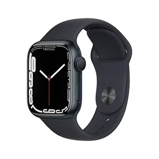 Apple® Watch série 7 de 45 mm boîtier en aluminium minuit et bracelet sport minuit