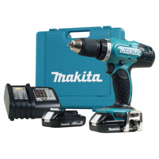 **New** Makita Perceuse sans fil 18 V et 1/2 po avec batteries et chargeur , 1300 tr/min, sans clé, réversible, vitesse variable